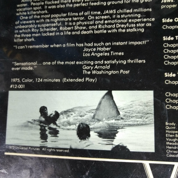 LAZER DISC VINTAGE 1975 MOVIE JAWS - Picture 4 of 9